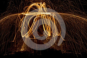 Light Painting with Party Sparkler