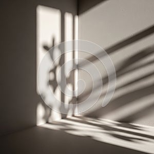 Light patterns, suggesting a window or lattice structure as the