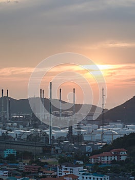 Light of petrochemical industry power station