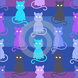 Light Pets Seamless Pattern