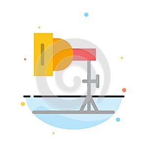 Light, Photo, Photography, Studio Abstract Flat Color Icon Template