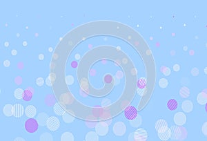 Light Pink, Blue vector layout with circle shapes.