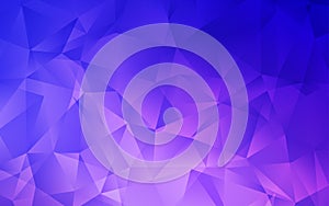 Light Pink, Blue vector shining triangular background.