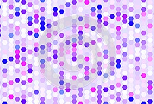 Light Pink, Blue vector template in hexagonal style.