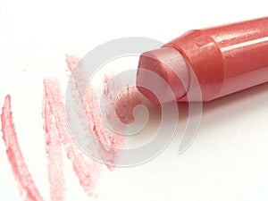 Light pink lipstick crayon