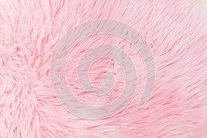 Light pink long fibre soft fur