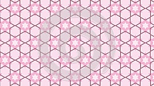 Light Pink Seamless Star Pattern Background Graphic