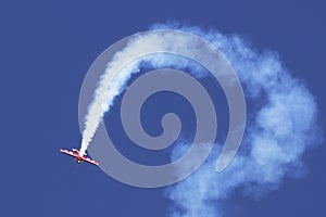 Light plane flight at airshow