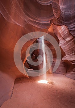 Light pole in Antelope Canyon