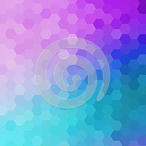 light purple-blue hexagon background. abstract vector illustration
