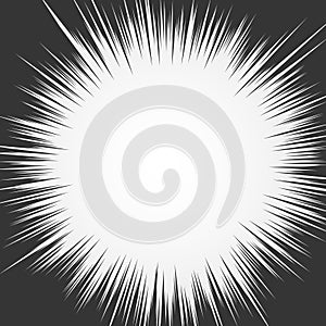 Light rays. Explosion vector illustration. Sun ray or star burst element