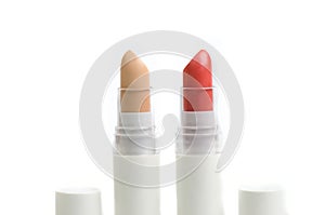 Light Red Lipstick And Corrector Stick