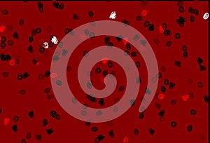 Light Red vector template with circles.