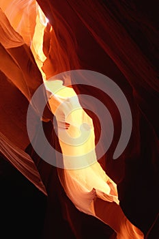 Light Reflection in Antelope Canyon,Arizona
