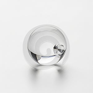 Light reflections create a sense of depth and dimension within the sphere