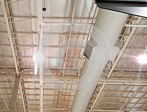 light on roof inside the big hall