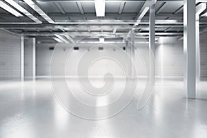 Light room with blank wall