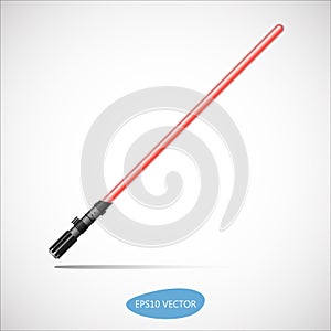Light Saber - Futuristic Energy Weapon. Isolated Vector Illustration