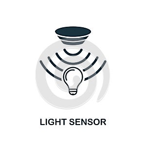 Light Sensor icon. Monochrome style design from sensors icon collection. UI and UX. Pixel perfect light sensor icon. For web desig