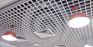 A light set row of designed interior ceiling.