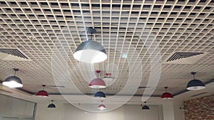 A light set row of designed interior ceiling.