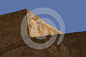 Light and Shade on a Mud House - Souq Wakra - Doha - Qatar - Texture photo