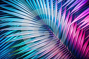 Light and Shade on Palm Leaf Background