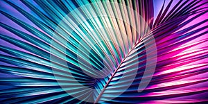 Light and Shade on Palm Leaf Background