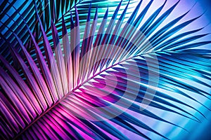 Light and Shade on Palm Leaf Background
