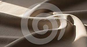 Light and shadow accentuates the fabric s fluidity and creates