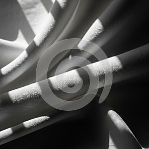 Light and shadow emphasizes the weave adding depth and contrast to