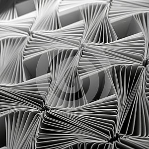 Light and shadow interplay highlights the three-dimensional texture and