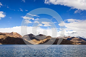 Light and Shadow at Pangong Tso in Ladakh