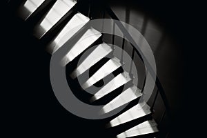 Light and shadow stairs concept