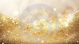 Light shiny golden glitter background