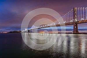 The Light Show of the Bay Bridge