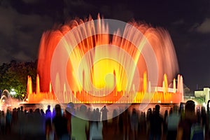 Light show and fountains, Placa Espanya, Barcelona photo