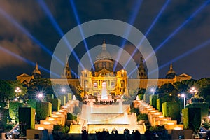 Light show and fountains, Placa Espanya, Barcelona photo