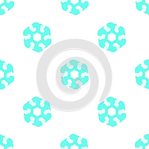 Light sky blue abstract circle pattern seamless vector