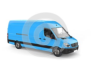 Light sky blue delivery van
