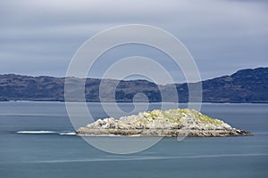 Light on a small uninhabited island in Scotland