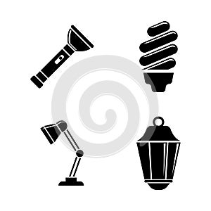 Light source. Simple Related Vector Icons