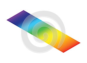 Light spectrum isometric color electromagnetic wavelength radiation prism line, visible spectrum