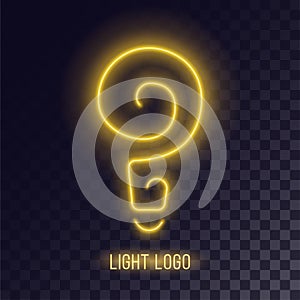 Light spiral neon design