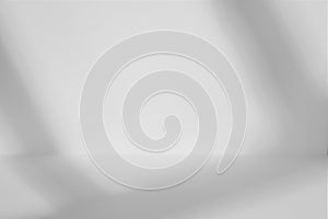 Light studio space with large window shadow