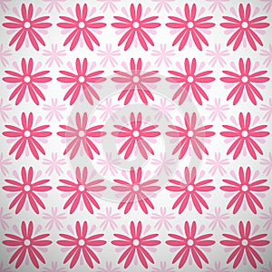 Light summer vector pattern (tiling). Fond pink