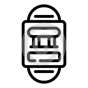 Light switch icon, outline style