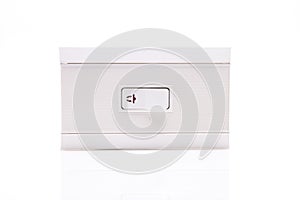 Light switch isolated on a white background