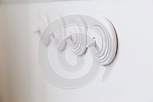 Light switch in off position in the kitchen