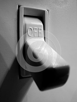 Light Switch for On and Off Power Illumination